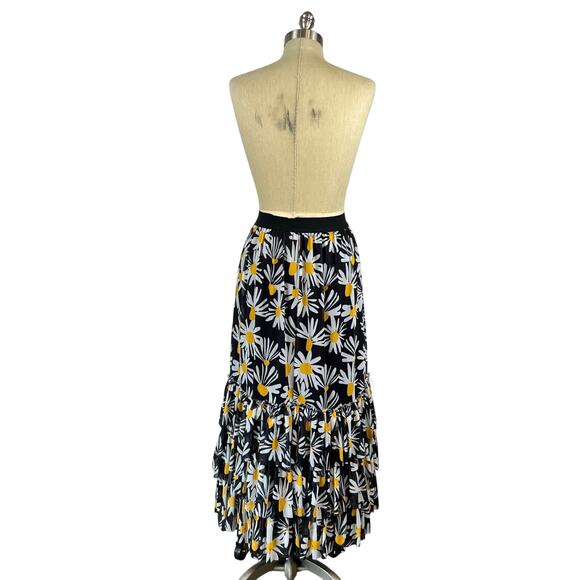 NWT Anthropologie Eva Franco Daisy Floral Tiered Midi Skirt (Sz XS) - Picture 5 of 13